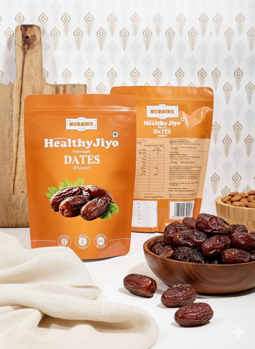 Nubbins HealthyJiyo Premium Dates (Khajoor) 500gm
