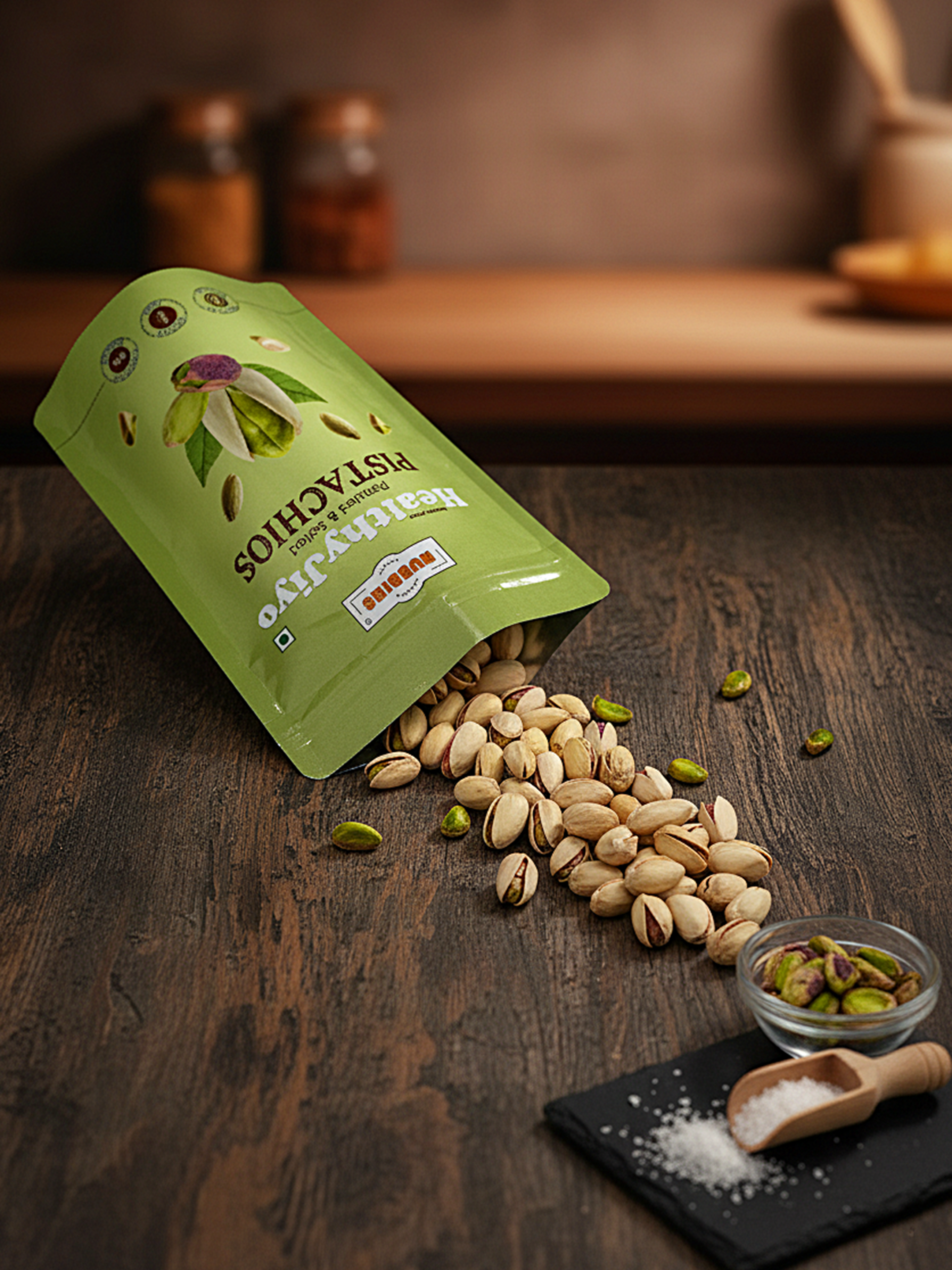 Nubbins HealthyJiyo Roasted & Salted Pistachios 200gm
