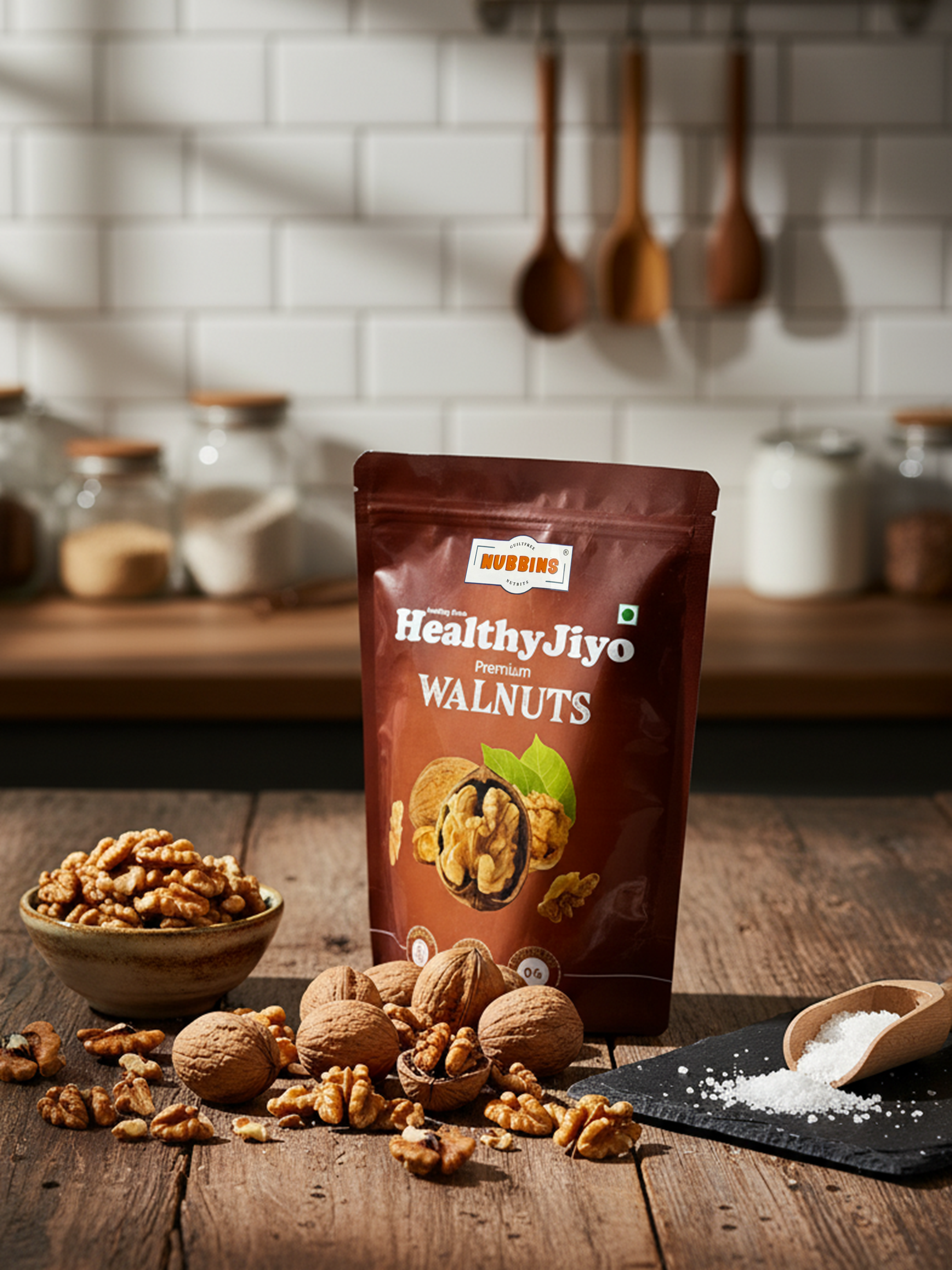 Nubbins HealthyJiyo Premium Walnuts 200gm