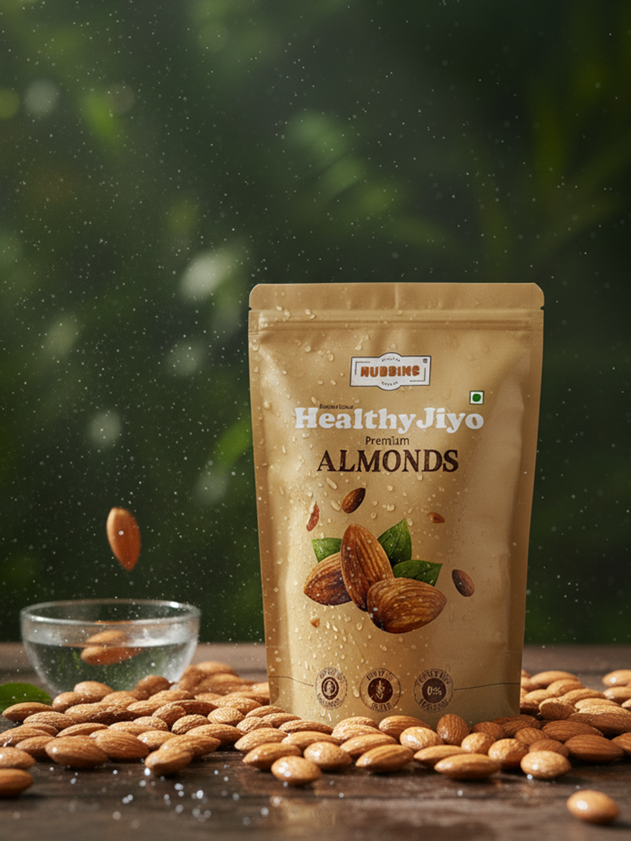 Nubbins HealthyJiyo Premium Combo (Almonds & Walnuts) 1 kg