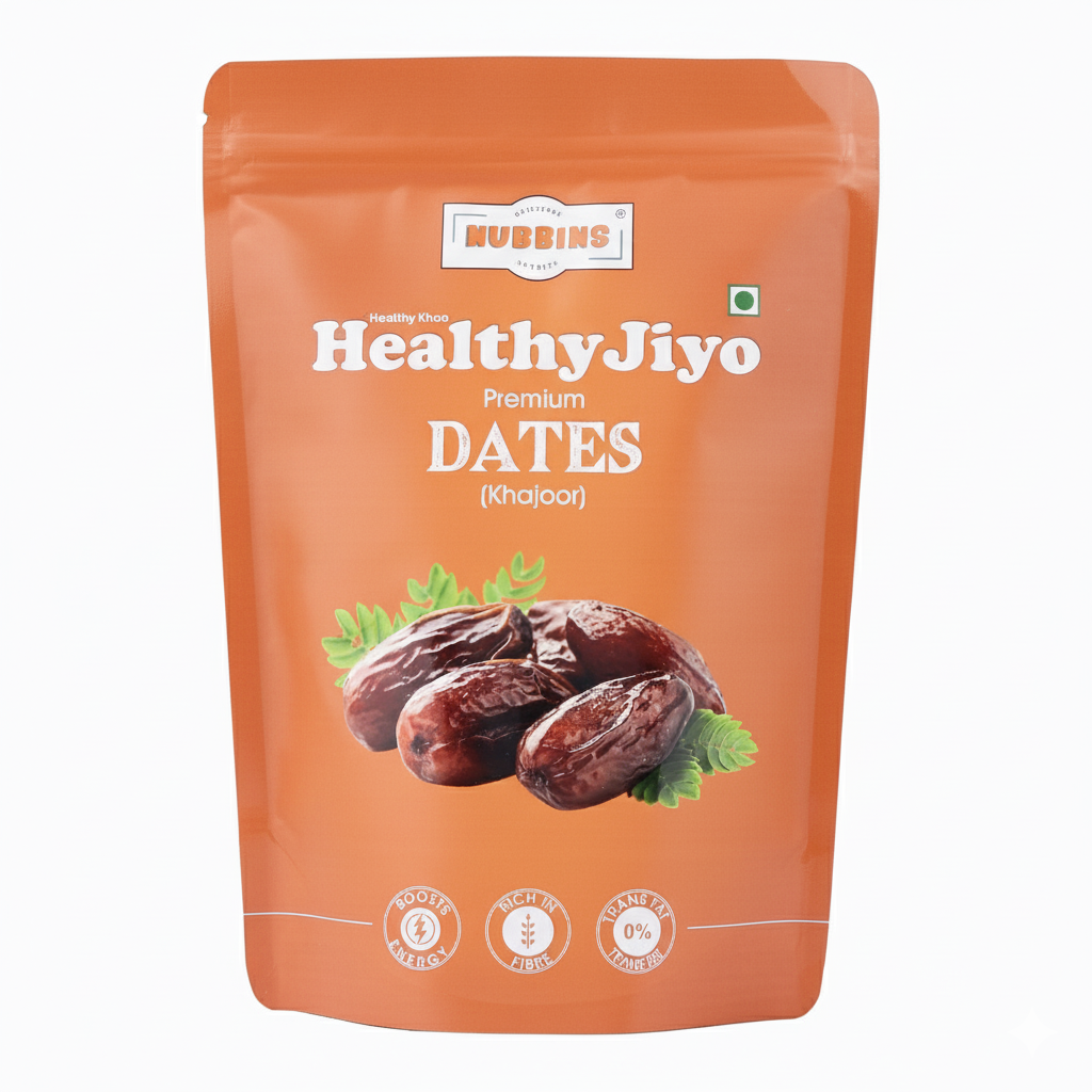 Nubbins HealthyJiyo Premium Dates (Khajoor) 500gm