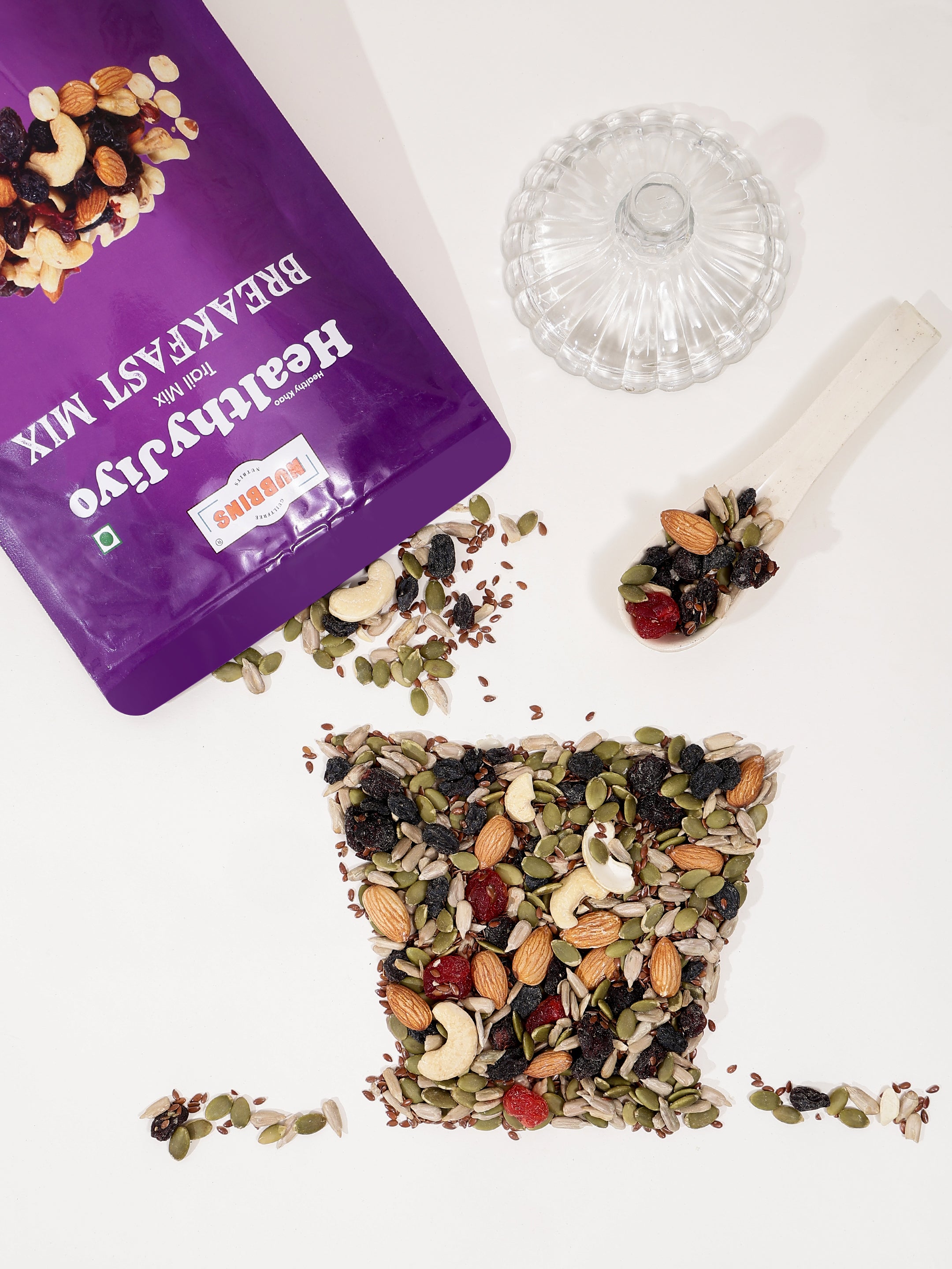 Nubbins HealthyJiyo Trail/Breakfast Mix 500gm.