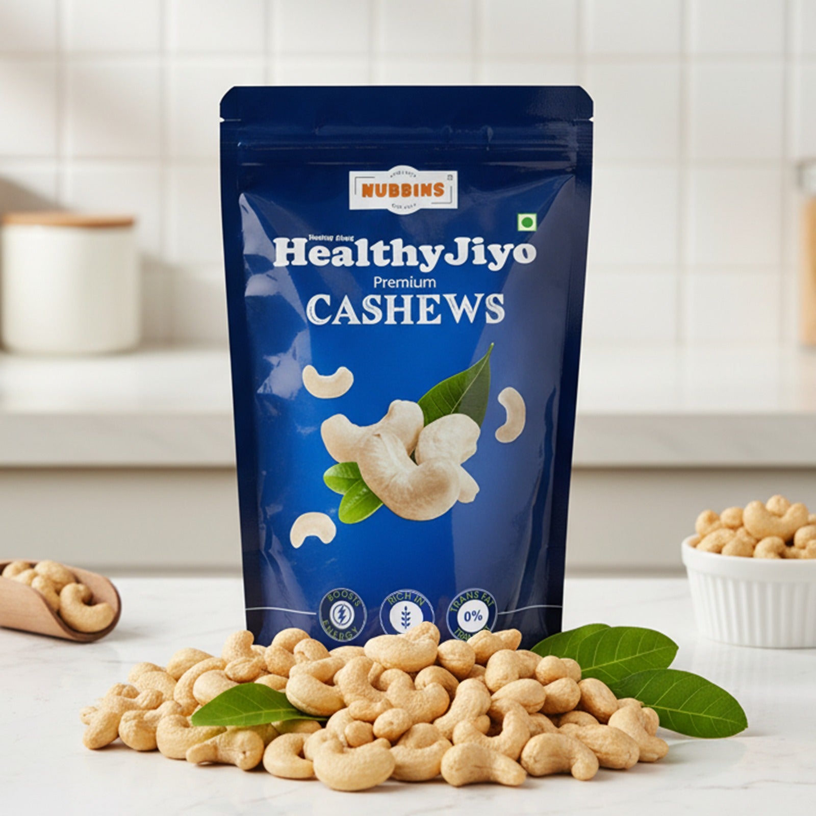 Nubbins HealthyJiyo Mixed Premium Combo (Dates, Breakfast Mix, Anjeer & Cashews) 1.45kg