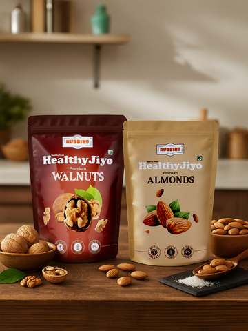 Nubbins HealthyJiyo Premium Combo (Almonds & Walnuts) 1 kg