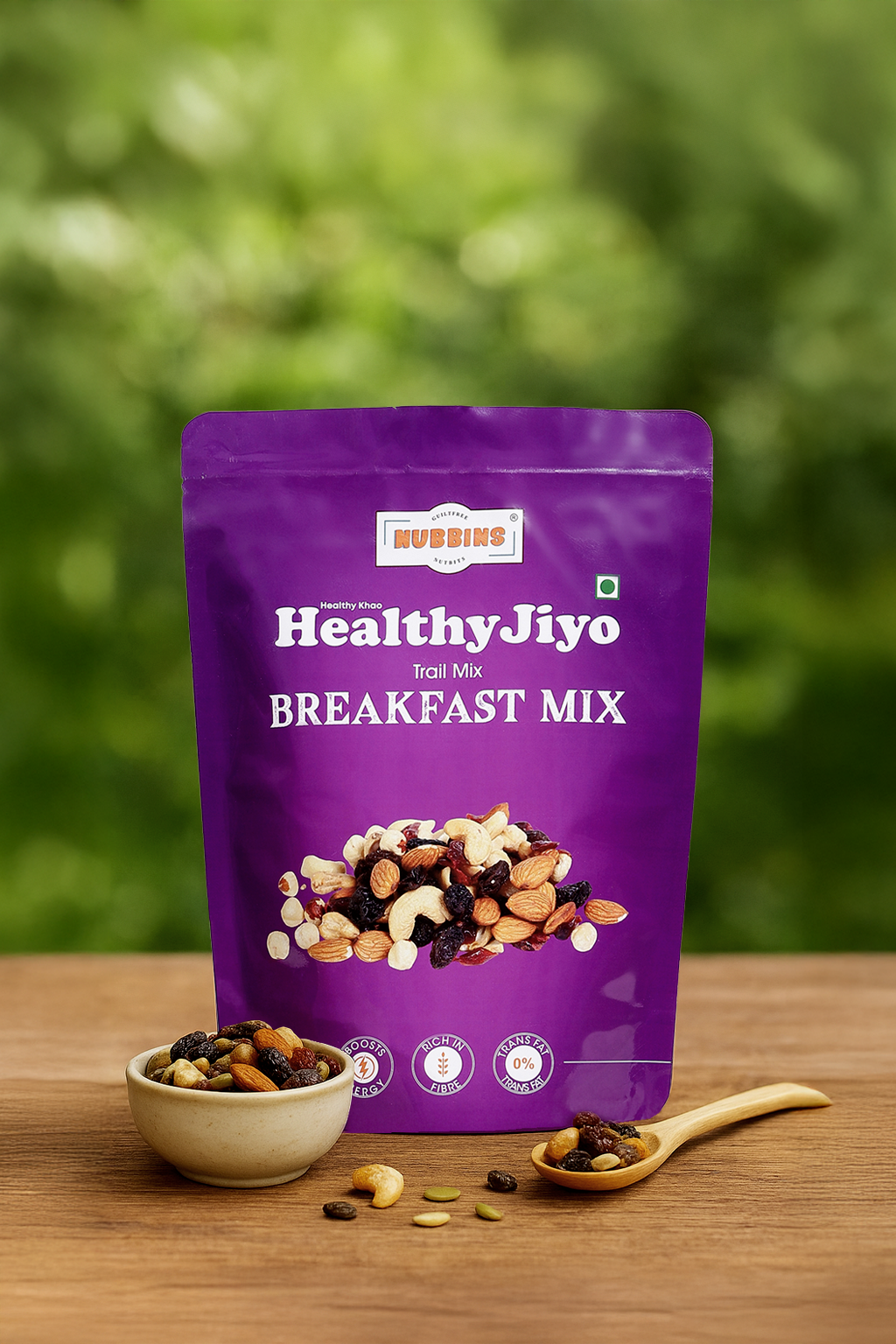 Nubbins HealthyJiyo Trail/Breakfast Mix 500gm.
